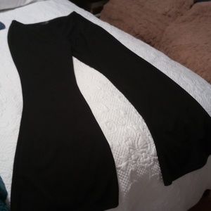 Black Sz Medium Elastic waist Pallatzo Pants